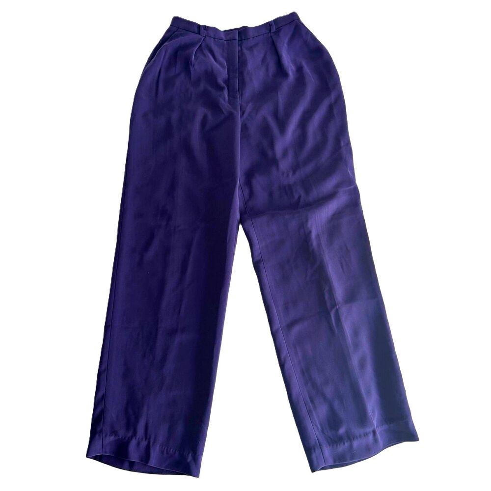 Nordstrom Caslon High Waisted Women's Purple Slacks Size 10